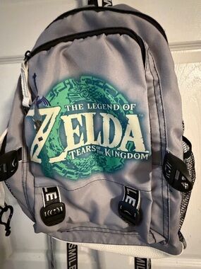 The Legend of Zelda Tears of the Kingdom Gray Backpack